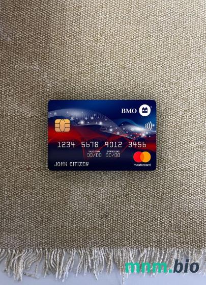 USA BMO bank of Montreal bank wygląd zdjęcia mastercard skan PSD + zdjęcie